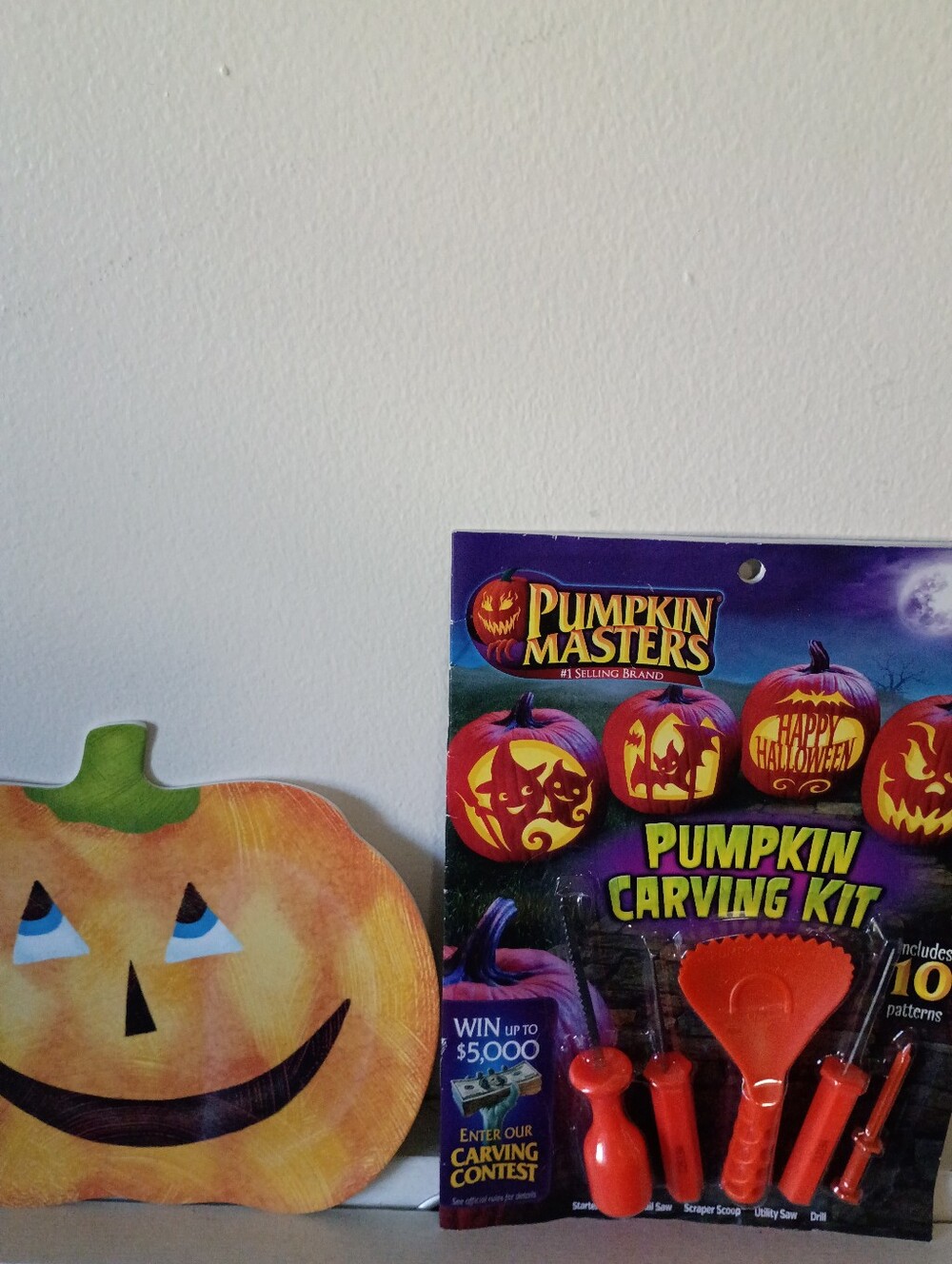 Orange Pumpkin Carving Kit - Kids Costume Accessory